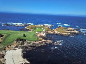 Cypress Point 16th Beach Drone